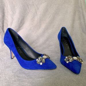 Sole Society “Eri” bright blue suede pump